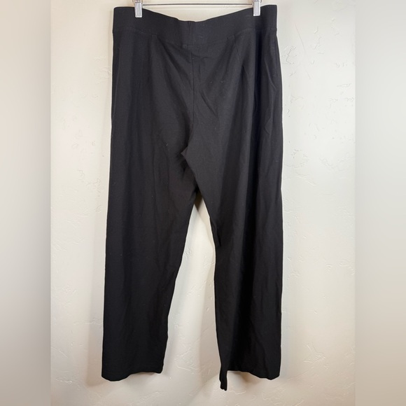 Eileen Fisher Straight Black Pants Size Large - Picture 3 of 8